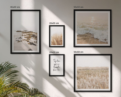 Väggdekoration tavelset Naturens strandlandskap
