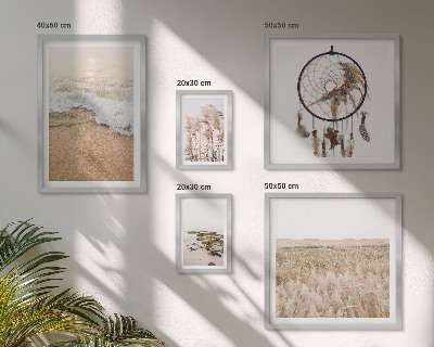Set om 5 tavlor Naturliga strandlandskap