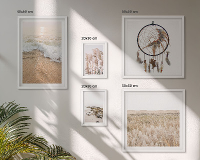 Set om 5 tavlor Naturliga strandlandskap