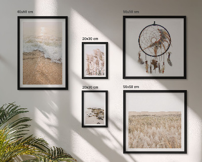 Set om 5 tavlor Naturliga strandlandskap