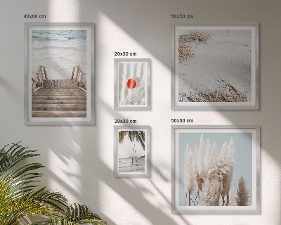Set om 5 tavlor Strandutsikt och natur