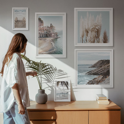 Väggdekoration tavelset Snygg utsikt över havet