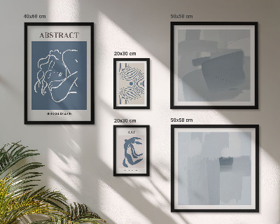 Set om 5 tavlor Snygga minimalistiska abstraktioner