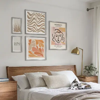 Modern abstrakt tavla set om 5 delar