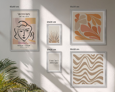Set om 5 tavlor Modern abstrakt stil