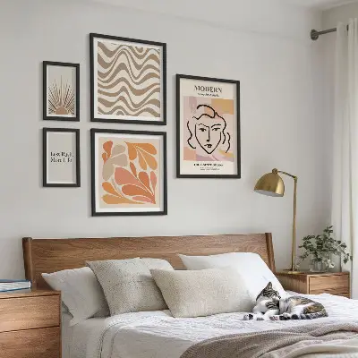 Modern abstrakt tavla set om 5 delar