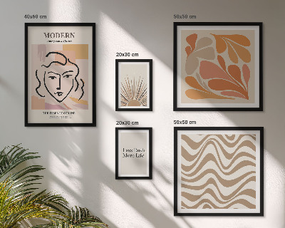 Set om 5 tavlor Modern abstrakt stil