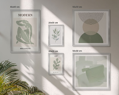 Tavelvägg med 5 tavlor Modern stil med abstraktion