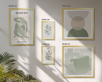 Tavelvägg med 5 tavlor Modern stil med abstraktion