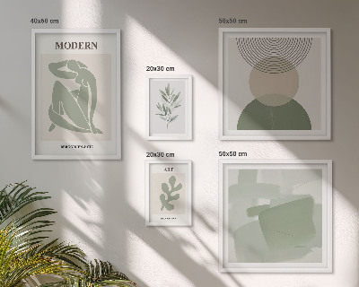 Tavelvägg med 5 tavlor Modern stil med abstraktion