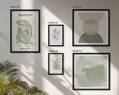 Tavelvägg med 5 tavlor Modern stil med abstraktion