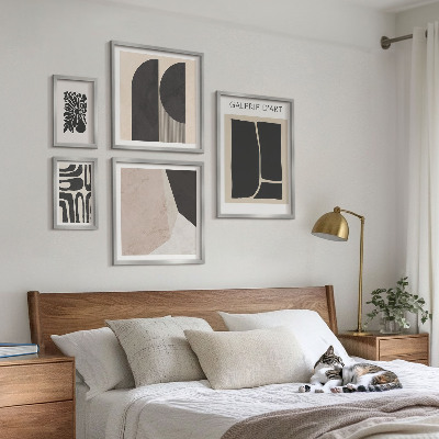 Set om 5 tavlor Snygg minimalistisk grafik