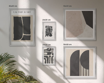 Set om 5 tavlor Snygg minimalistisk grafik