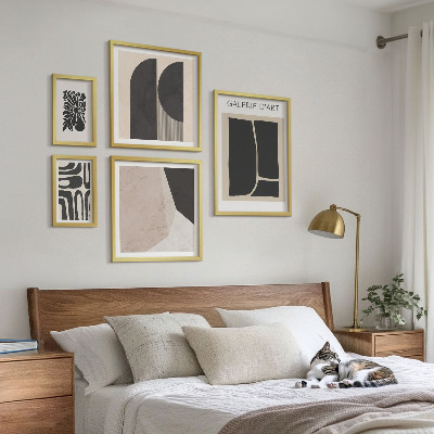 Set om 5 tavlor Snygg minimalistisk grafik