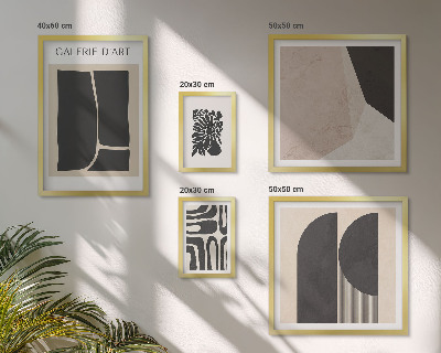 Set om 5 tavlor Snygg minimalistisk grafik