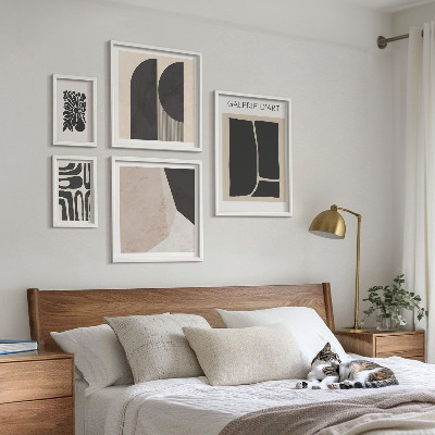 Set om 5 tavlor Snygg minimalistisk grafik