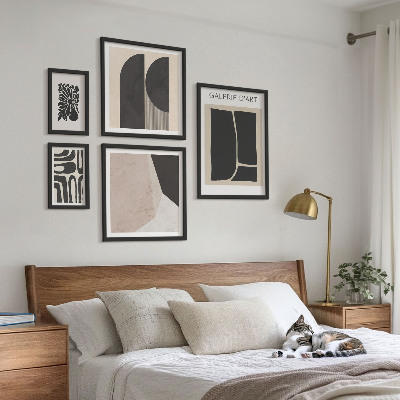 Set om 5 tavlor Snygg minimalistisk grafik