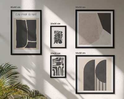 Set om 5 tavlor Snygg minimalistisk grafik
