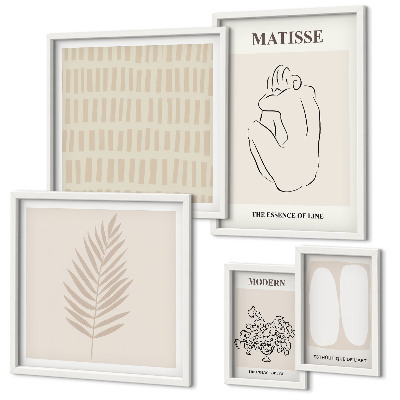 Väggdekoration tavelset Minimalistiska stilformer