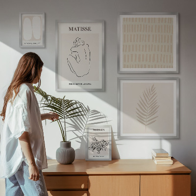 Väggdekoration tavelset Minimalistiska stilformer