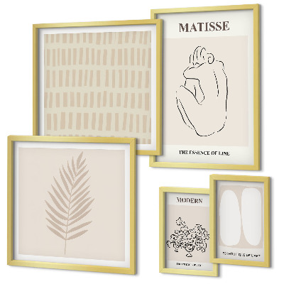 Väggdekoration tavelset Minimalistiska stilformer