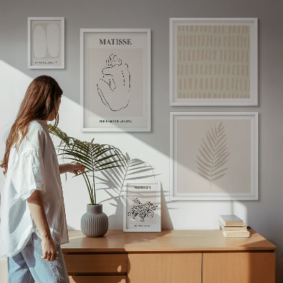 Väggdekoration tavelset Minimalistiska stilformer