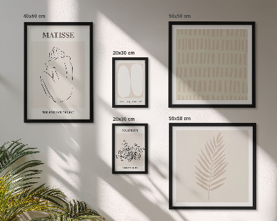 Väggdekoration tavelset Minimalistiska stilformer
