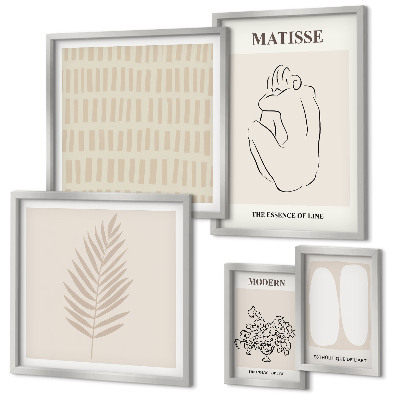 Väggdekoration tavelset Minimalistiska stilformer