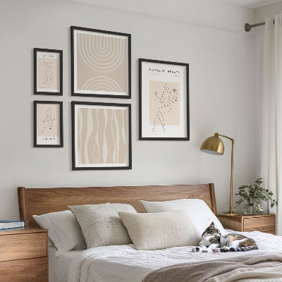 Väggdekoration tavelset Minimalistiska former av skönhet