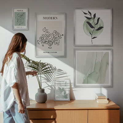 Set om 5 tavlor Moderna minimalistiska dekorationer