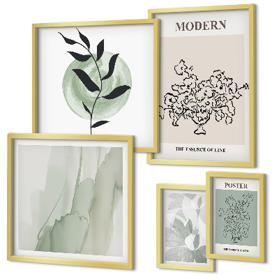 Set om 5 tavlor Moderna minimalistiska dekorationer