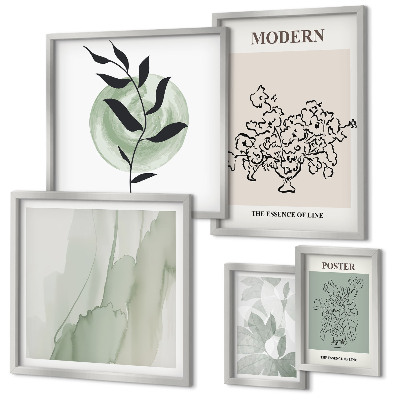 Set om 5 tavlor Moderna minimalistiska dekorationer