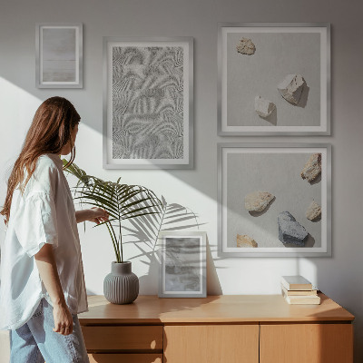 Väggdekoration tavelset Moderna minimalistiska texturer
