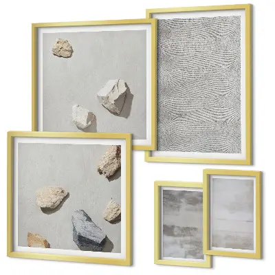 Väggdekoration tavelset med moderna minimalistiska texturer