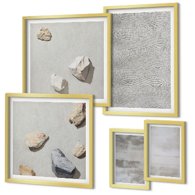 Väggdekoration tavelset Moderna minimalistiska texturer