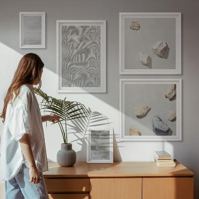 Väggdekoration tavelset Moderna minimalistiska texturer