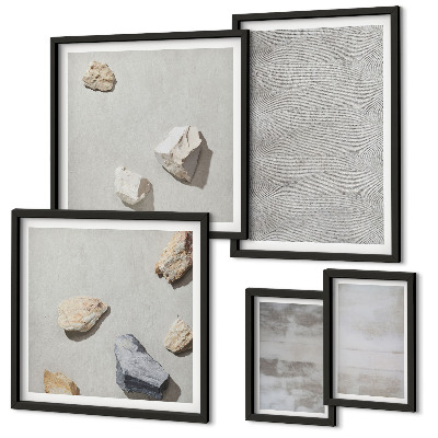 Väggdekoration tavelset Moderna minimalistiska texturer