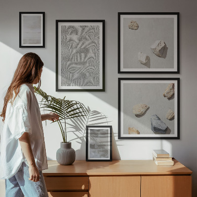 Väggdekoration tavelset Moderna minimalistiska texturer