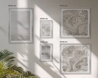 Tavelset med 5 delar motiv med slitna texturer i modern stil