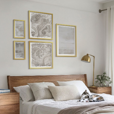 Set om 5 tavlor Slitna texturer modern stil