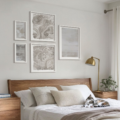 Set om 5 tavlor Slitna texturer modern stil