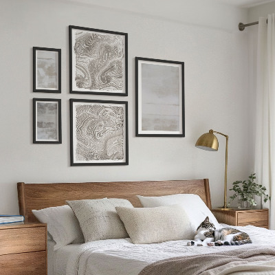 Set om 5 tavlor Slitna texturer modern stil
