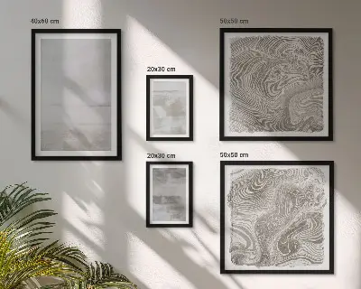 Tavelset med 5 delar motiv med slitna texturer i modern stil