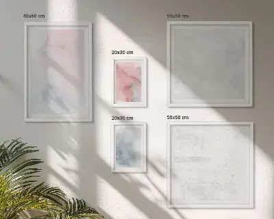 Pastellfärgade akvarelltexturer set om 5 tavlor