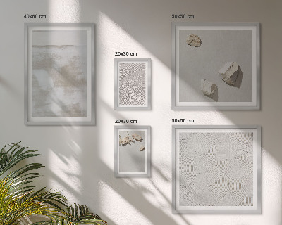 Set om 5 tavlor Sandstenar boho textur