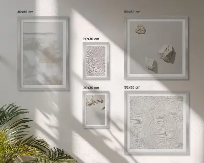 Sandstenar boho textur set om 5 tavlor