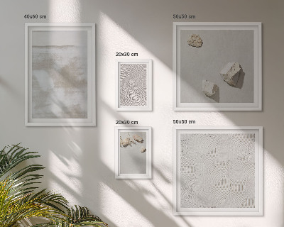 Set om 5 tavlor Sandstenar boho textur