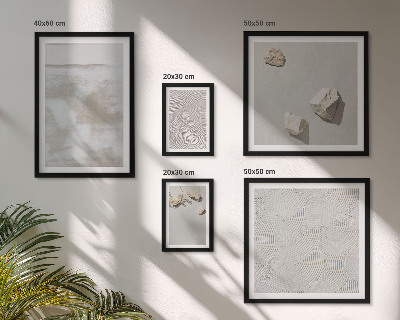 Set om 5 tavlor Sandstenar boho textur