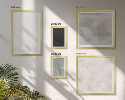 Tavelset väggdekoration med motiv av eleganta stenstrukturer