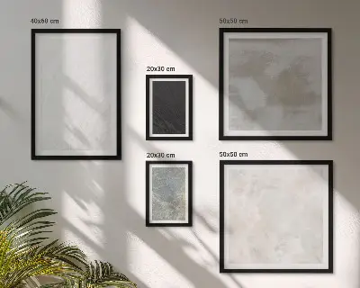 Tavelset väggdekoration med motiv av eleganta stenstrukturer
